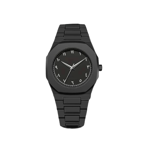 full carbon watch Arabic dial