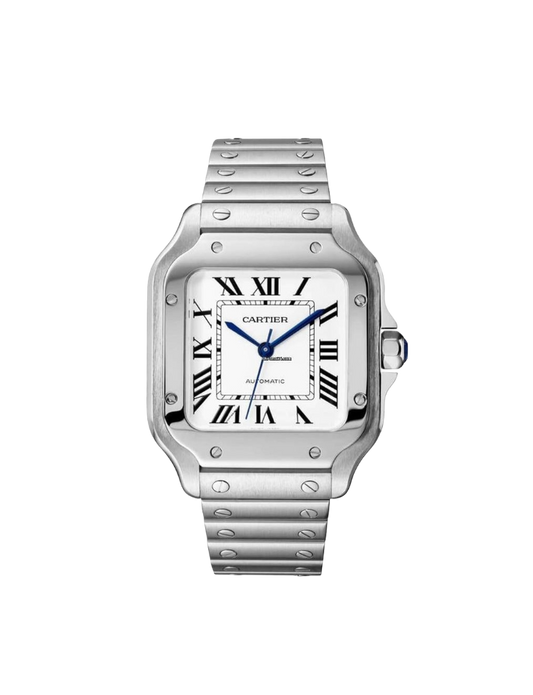 cartier santos white dial