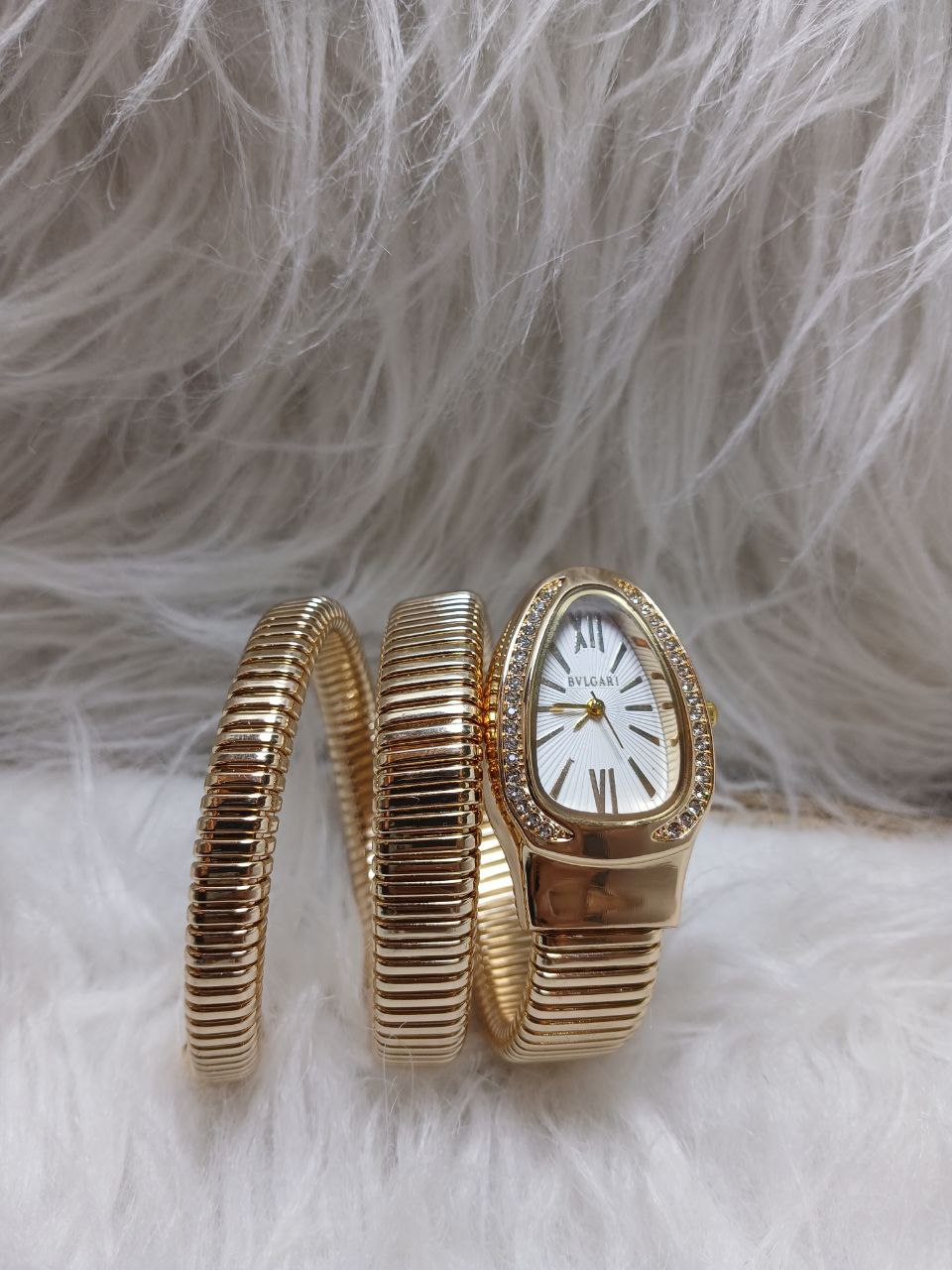 Bvlgari Serpenti Gold white dial