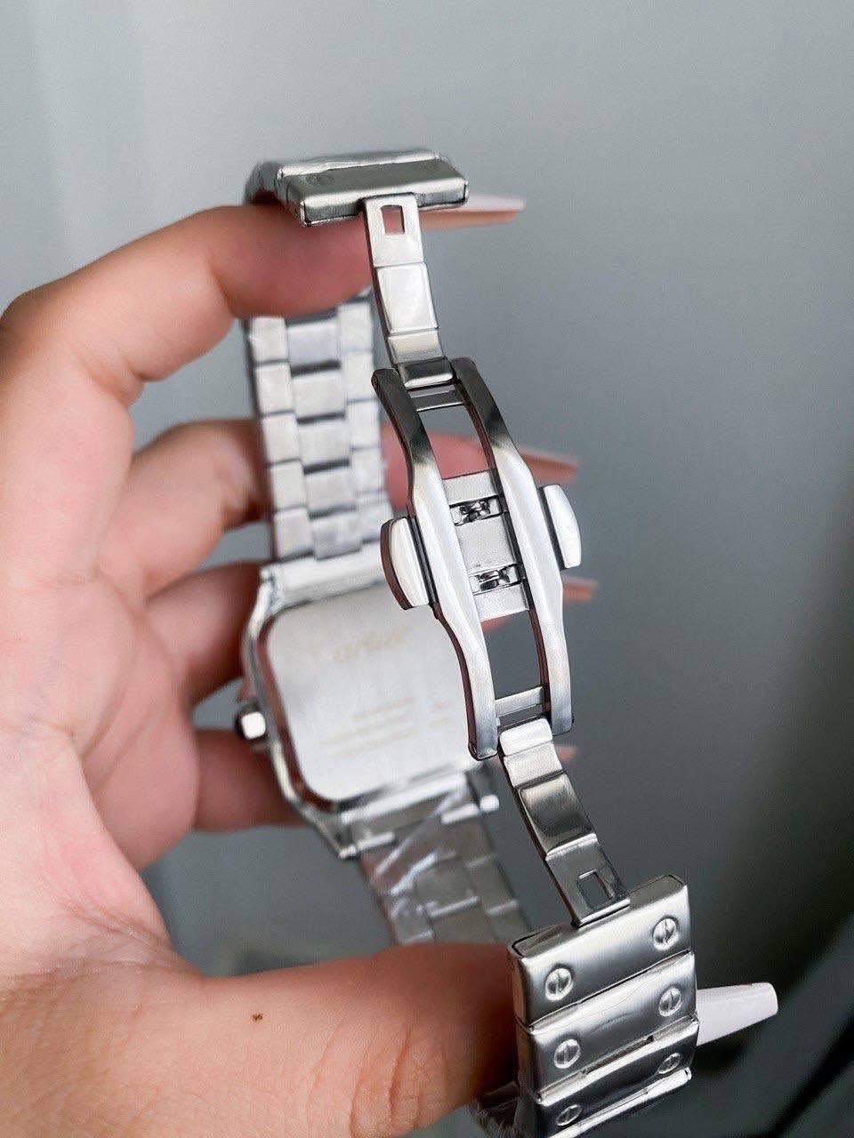 cartier santos white dial