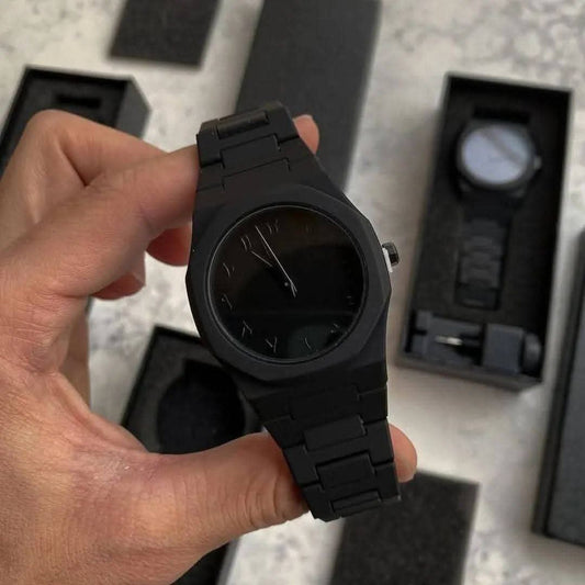 full carbon watch Arabic dial