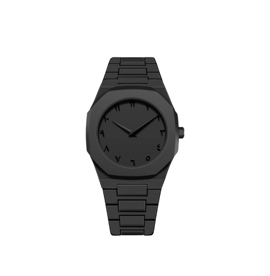 full carbon watch Arabic dial