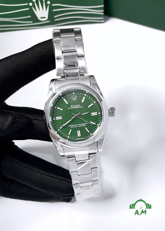 ROLEX Oyster Perpetual green dial
